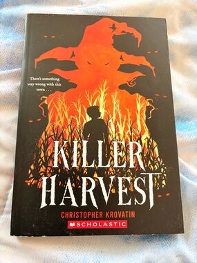 Scholastic Black & Orange Horror Cornfield Back Cover